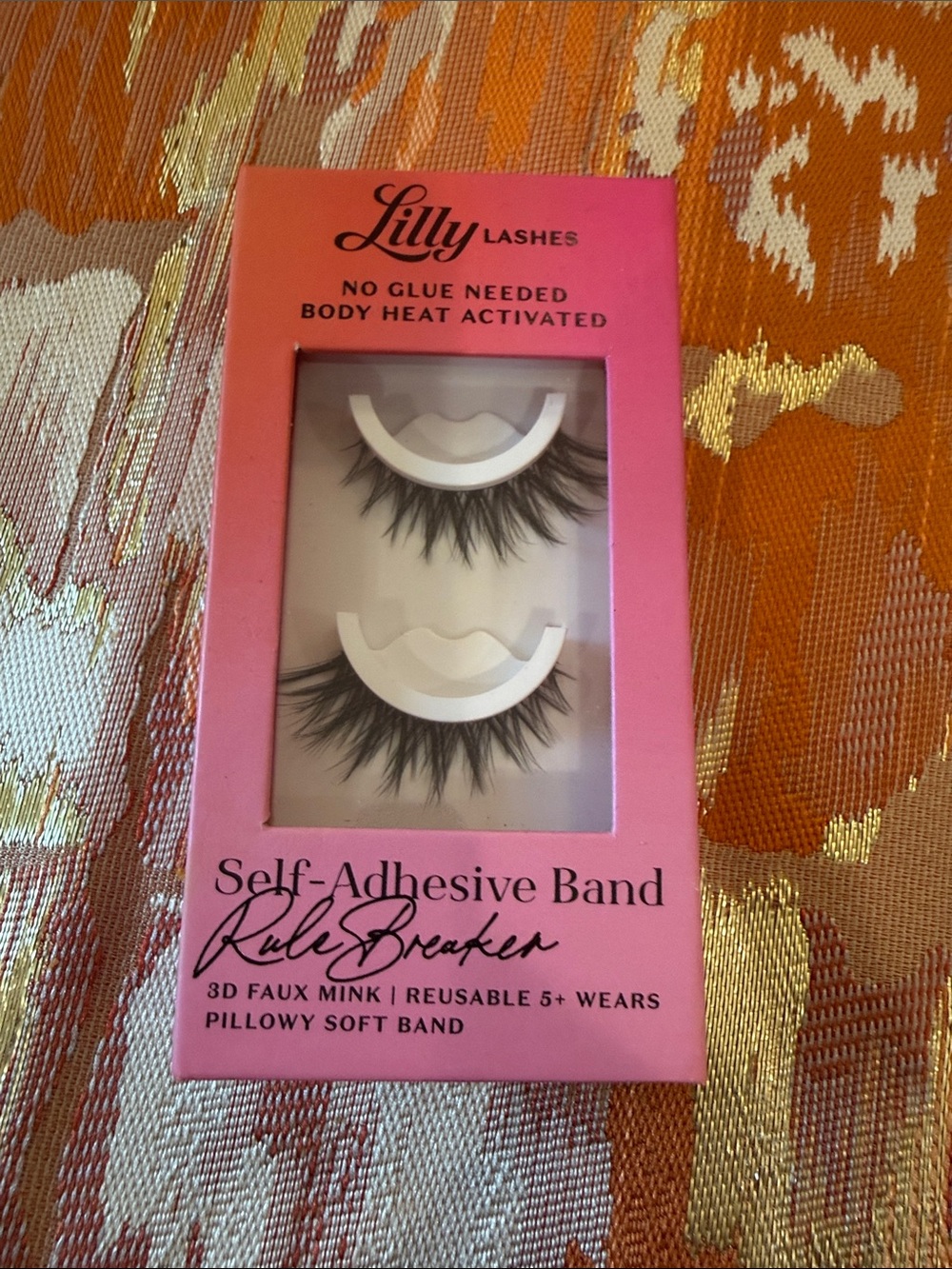 Lilly Lashes Pink Self-Adhesive Band False Lashes - Rule Breaker